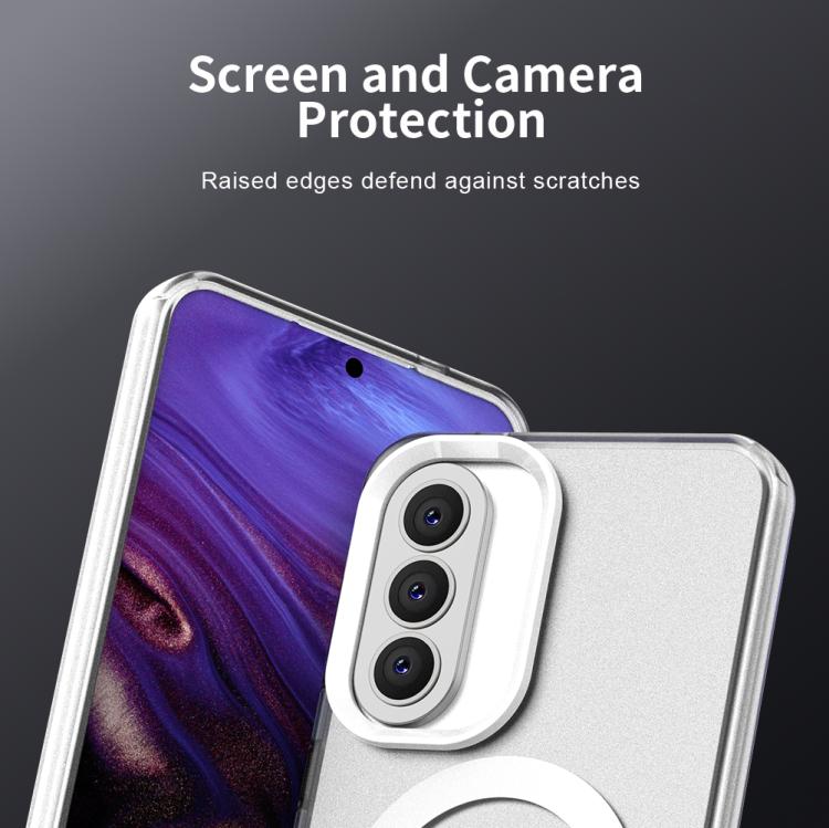 Candy Magsafe PC Hybrid TPU Phone Case, For Samsung Galaxy A57 5G, For Samsung Galaxy A37 5G, For Samsung Galaxy A17 4G, For Samsung Galaxy A07 4G, For Samsung Galaxy A07 5G, For Samsung Galaxy A17 5G