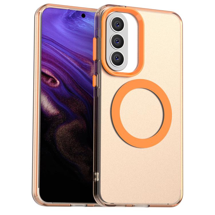 Candy Magsafe PC Hybrid TPU Phone Case, For Samsung Galaxy A57 5G, For Samsung Galaxy A37 5G, For Samsung Galaxy A17 4G, For Samsung Galaxy A07 4G, For Samsung Galaxy A07 5G, For Samsung Galaxy A17 5G