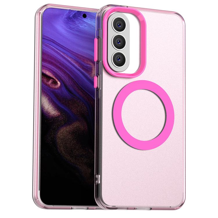 Candy Magsafe PC Hybrid TPU Phone Case, For Samsung Galaxy A57 5G, For Samsung Galaxy A37 5G, For Samsung Galaxy A17 4G, For Samsung Galaxy A07 4G, For Samsung Galaxy A07 5G, For Samsung Galaxy A17 5G