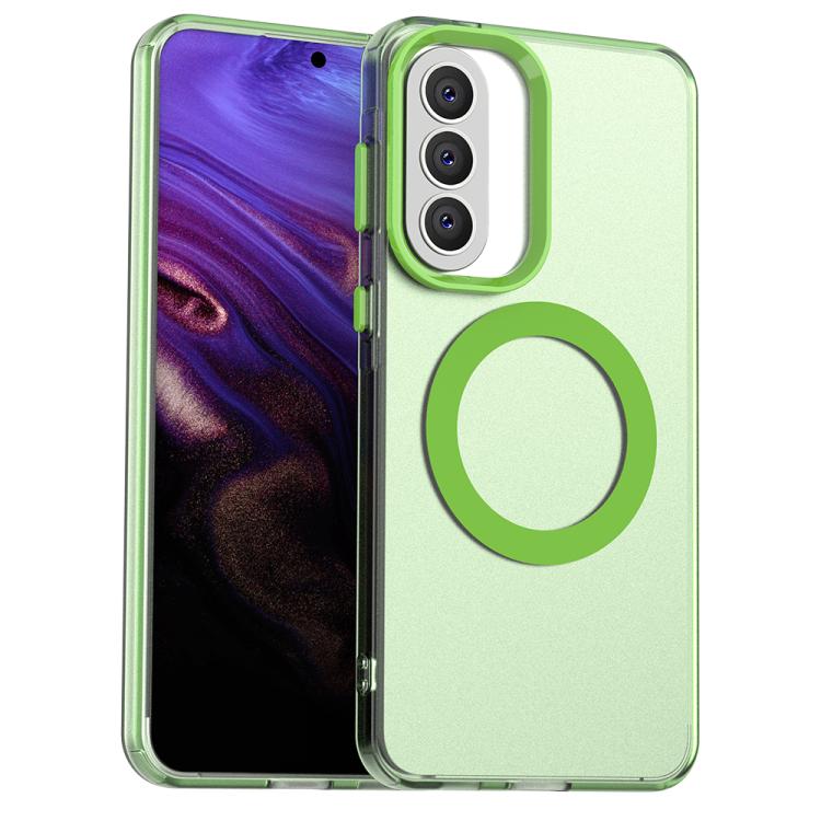 Candy Magsafe PC Hybrid TPU Phone Case, For Samsung Galaxy A57 5G, For Samsung Galaxy A37 5G, For Samsung Galaxy A17 4G, For Samsung Galaxy A07 4G, For Samsung Galaxy A07 5G, For Samsung Galaxy A17 5G