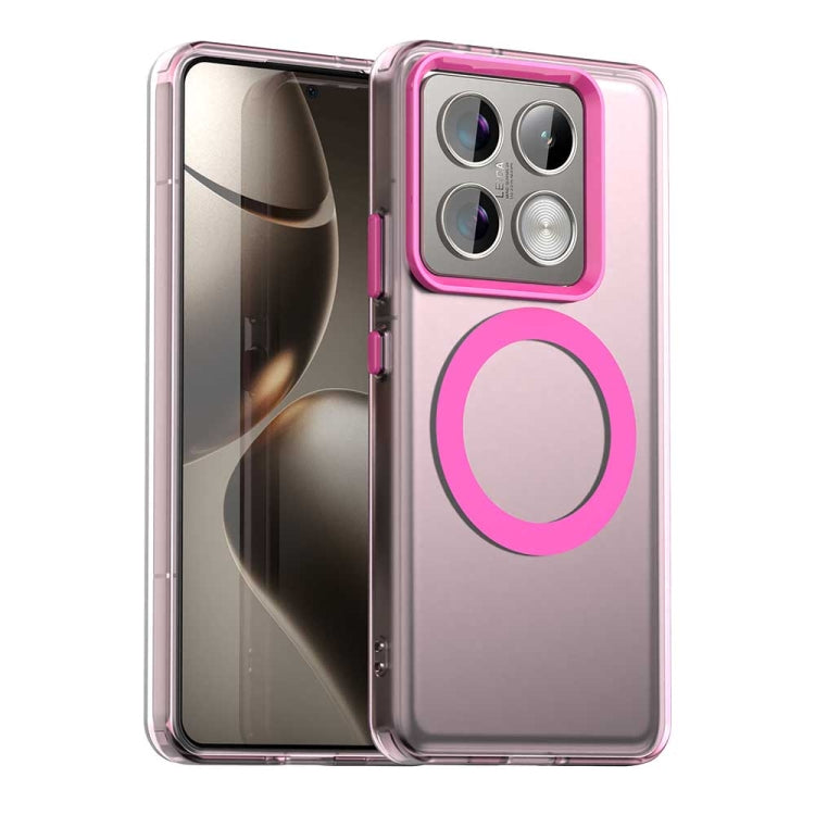 Candy Magsafe PC Hybrid TPU Phone Case, For Xiaomi 14T Pro, For Xiaomi 14T, For Xiaomi Poco M6 4G, For Xiaomi Poco M6 Plus, For Xiaomi 14 Civi, For Xiaomi Poco F6 5G