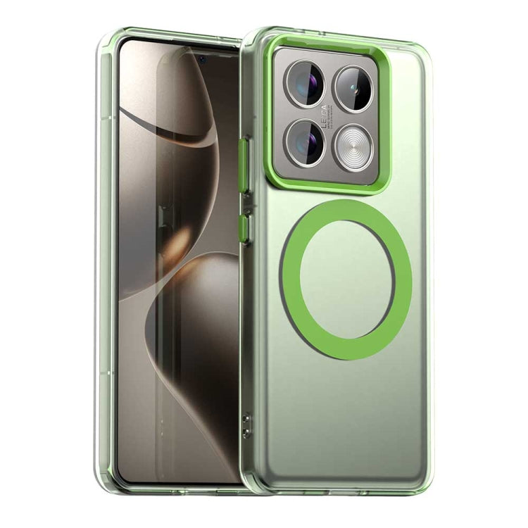 Candy Magsafe PC Hybrid TPU Phone Case, For Xiaomi 14T Pro, For Xiaomi 14T, For Xiaomi Poco M6 4G, For Xiaomi Poco M6 Plus, For Xiaomi 14 Civi, For Xiaomi Poco F6 5G