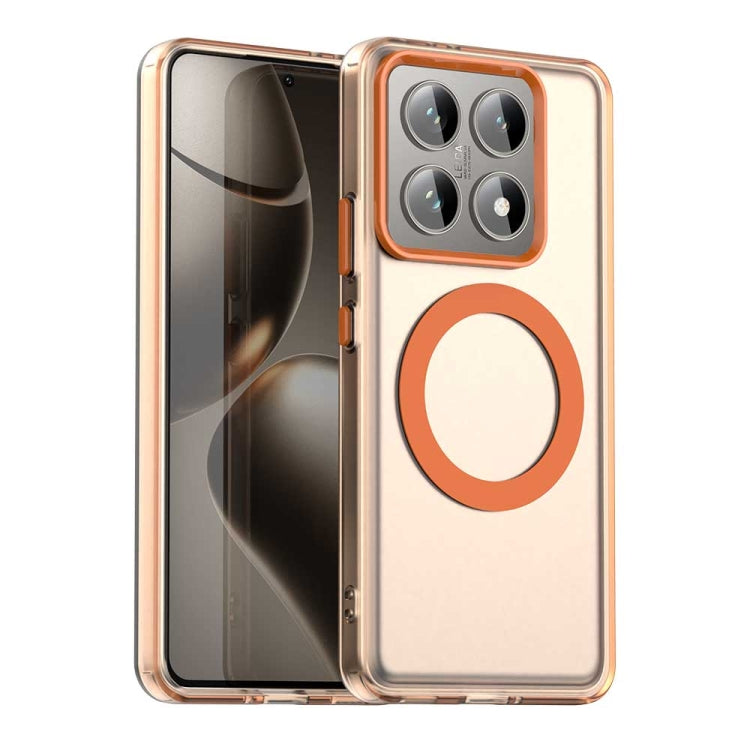 Candy Magsafe PC Hybrid TPU Phone Case, For Xiaomi 14T Pro, For Xiaomi 14T, For Xiaomi Poco M6 4G, For Xiaomi Poco M6 Plus, For Xiaomi 14 Civi, For Xiaomi Poco F6 5G
