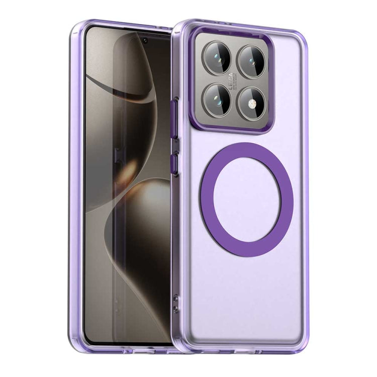Candy Magsafe PC Hybrid TPU Phone Case, For Xiaomi 14T Pro, For Xiaomi 14T, For Xiaomi Poco M6 4G, For Xiaomi Poco M6 Plus, For Xiaomi 14 Civi, For Xiaomi Poco F6 5G