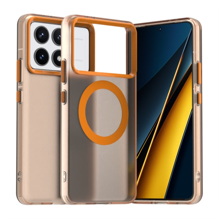 Candy Magsafe PC Hybrid TPU Phone Case, For Xiaomi Poco F6 Pro, For Xiaomi Civi 4 Pro, For Xiaomi Poco C61, For Xiaomi Poco M6 Pro 4G, For Xiaomi Poco X6 Neo 5G, For Xiaomi Poco M6 5G