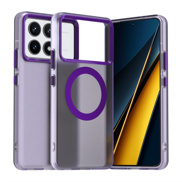 Candy Magsafe PC Hybrid TPU Phone Case, For Xiaomi Poco F6 Pro, For Xiaomi Civi 4 Pro, For Xiaomi Poco C61, For Xiaomi Poco M6 Pro 4G, For Xiaomi Poco X6 Neo 5G, For Xiaomi Poco M6 5G