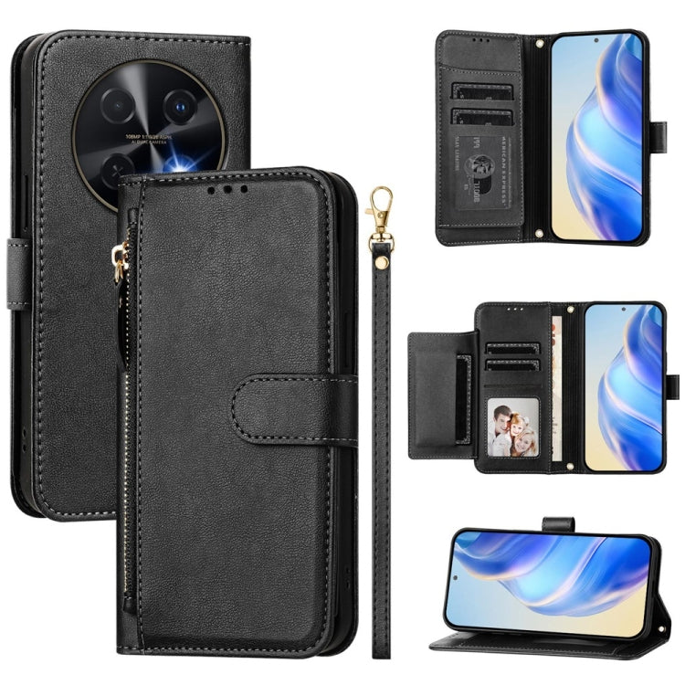 Multi-Card Slots Zipper Wallet Leather Phone Case, For Huawei nova 14, For Huawei nova 13 Pro, For Huawei Pura 70 Pro / Pura 70 Pro+, For Huawei nova 12i 4G Global, For Huawei nova 12s 4G Global, For Huawei Pura 70, For Huawei Mate 60 Pro / Mate 60 Pro...