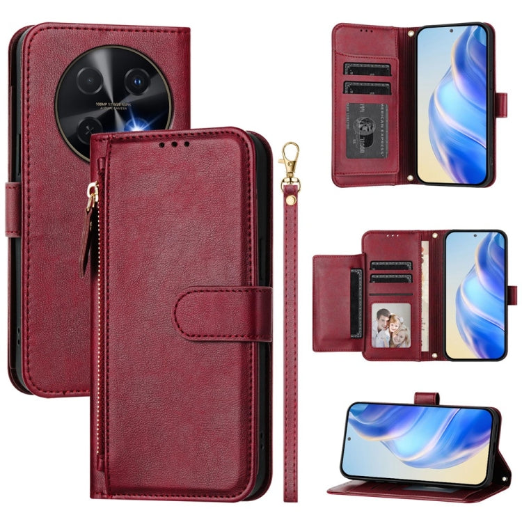 Multi-Card Slots Zipper Wallet Leather Phone Case, For Huawei nova 14, For Huawei nova 13 Pro, For Huawei Pura 70 Pro / Pura 70 Pro+, For Huawei nova 12i 4G Global, For Huawei nova 12s 4G Global, For Huawei Pura 70, For Huawei Mate 60 Pro / Mate 60 Pro...