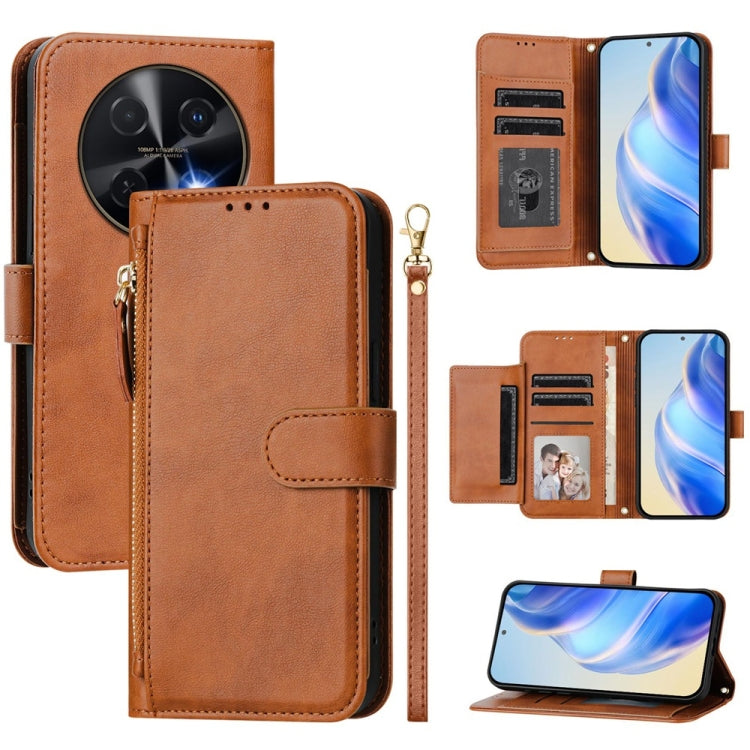 Multi-Card Slots Zipper Wallet Leather Phone Case, For Huawei nova 14, For Huawei nova 13 Pro, For Huawei Pura 70 Pro / Pura 70 Pro+, For Huawei nova 12i 4G Global, For Huawei nova 12s 4G Global, For Huawei Pura 70, For Huawei Mate 60 Pro / Mate 60 Pro...