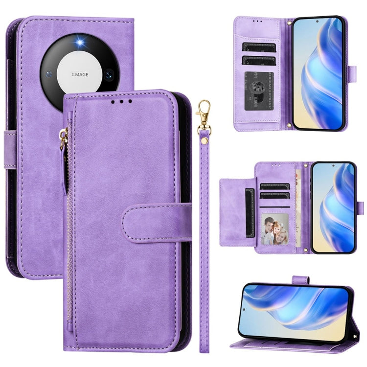 Multi-Card Slots Zipper Wallet Leather Phone Case, For Huawei nova 14, For Huawei nova 13 Pro, For Huawei Pura 70 Pro / Pura 70 Pro+, For Huawei nova 12i 4G Global, For Huawei nova 12s 4G Global, For Huawei Pura 70, For Huawei Mate 60 Pro / Mate 60 Pro...