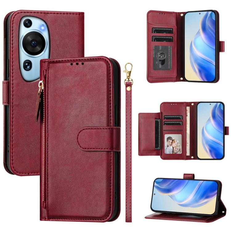Multi-Card Slots Zipper Wallet Leather Phone Case, For Huawei P60 Art, For Huawei P60 / P60 Pro, For Huawei Enjoy 50 Pro 4G / nova Y90, For Huawei Enjoy 50 4G / nova Y70 Plus, For Huawei nova 9, For Huawei P50 Pro, For Huawei P50, For Huawei Enjoy 20 SE
