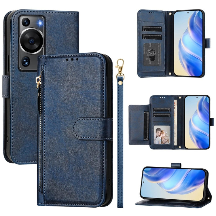Multi-Card Slots Zipper Wallet Leather Phone Case, For Huawei P60 Art, For Huawei P60 / P60 Pro, For Huawei Enjoy 50 Pro 4G / nova Y90, For Huawei Enjoy 50 4G / nova Y70 Plus, For Huawei nova 9, For Huawei P50 Pro, For Huawei P50, For Huawei Enjoy 20 SE