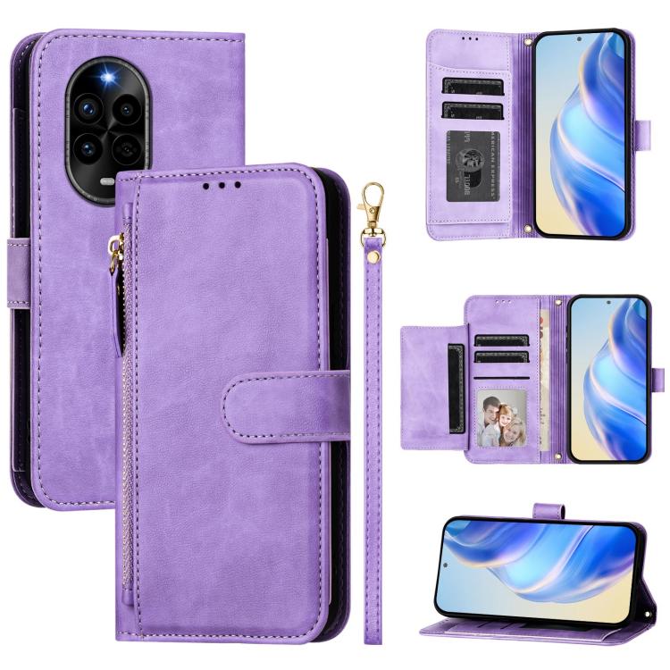 Multi-Card Slots Zipper Wallet Leather Phone Case, For Huawei nova 14, For Huawei nova 13 Pro, For Huawei Pura 70 Pro / Pura 70 Pro+, For Huawei nova 12i 4G Global, For Huawei nova 12s 4G Global, For Huawei Pura 70, For Huawei Mate 60 Pro / Mate 60 Pro...