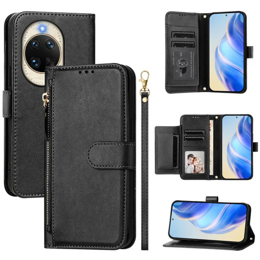 Multi-Card Slots Zipper Wallet Leather Phone Case, For Huawei nova 14, For Huawei nova 13 Pro, For Huawei Pura 70 Pro / Pura 70 Pro+, For Huawei nova 12i 4G Global, For Huawei nova 12s 4G Global, For Huawei Pura 70, For Huawei Mate 60 Pro / Mate 60 Pro...