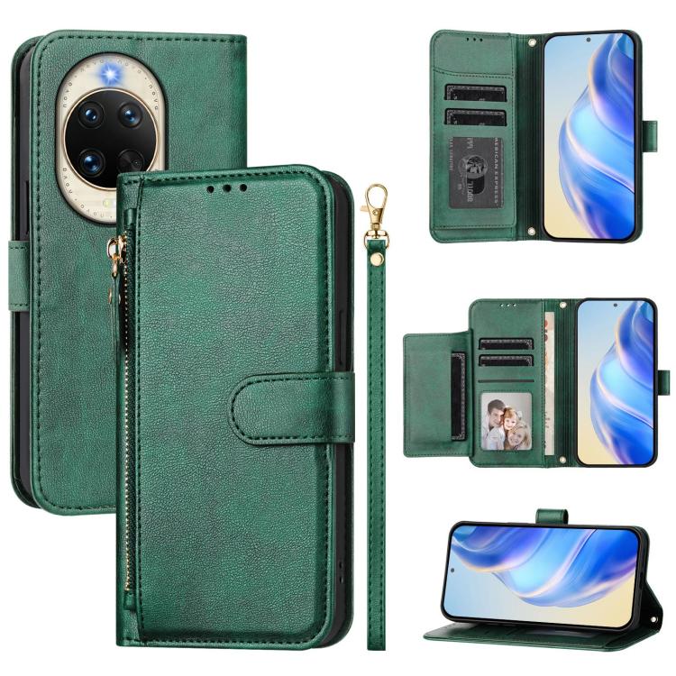 Multi-Card Slots Zipper Wallet Leather Phone Case, For Huawei nova 14, For Huawei nova 13 Pro, For Huawei Pura 70 Pro / Pura 70 Pro+, For Huawei nova 12i 4G Global, For Huawei nova 12s 4G Global, For Huawei Pura 70, For Huawei Mate 60 Pro / Mate 60 Pro...