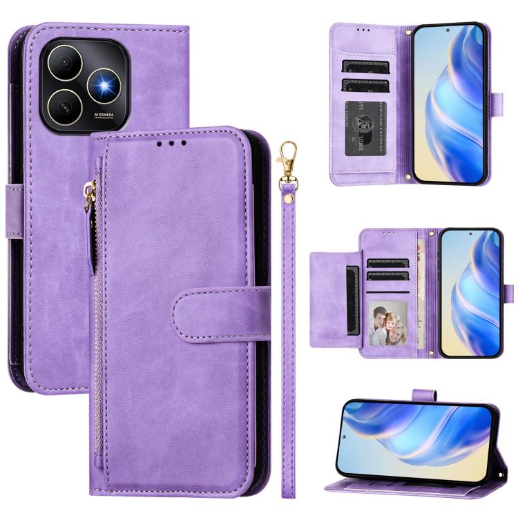 Multi-Card Slots Zipper Wallet Leather Phone Case, For Huawei nova 15 / nova 16z, For Huawei nova 16, For Huawei Pura 90 Pro Max 5G, For Huawei Pura 90 Pro 5G, For Huawei Mate 70 Air 5G, For Huawei Enjoy 80s, For Huawei nova 14 Ultra                   ...