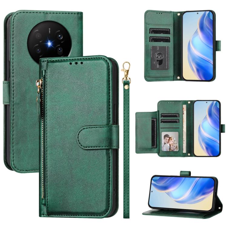 Multi-Card Slots Zipper Wallet Leather Phone Case, For Huawei nova 15 / nova 16z, For Huawei nova 16, For Huawei Pura 90 Pro Max 5G, For Huawei Pura 90 Pro 5G, For Huawei Mate 70 Air 5G, For Huawei Enjoy 80s, For Huawei nova 14 Ultra                   ...
