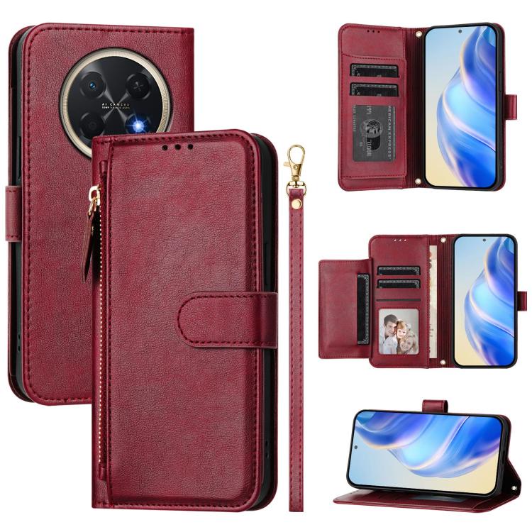 Multi-Card Slots Zipper Wallet Leather Phone Case, For Huawei nova 15 / nova 16z, For Huawei nova 16, For Huawei Pura 90 Pro Max 5G, For Huawei Pura 90 Pro 5G, For Huawei Mate 70 Air 5G, For Huawei Enjoy 80s, For Huawei nova 14 Ultra                   ...
