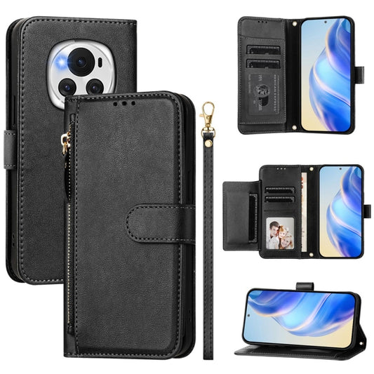 Multi-Card Slots Zipper Wallet Leather Phone Case, For Honor Magic6 5G Global, For Honor X8b 4G Global, For Honor X9b / Magic6 Lite 5G Global, For Honor X6a 4G, For Honor X8 5G / X6 4G / X6s 4G Global, For Honor 90 Lite / X50i, For Honor 90 Pro