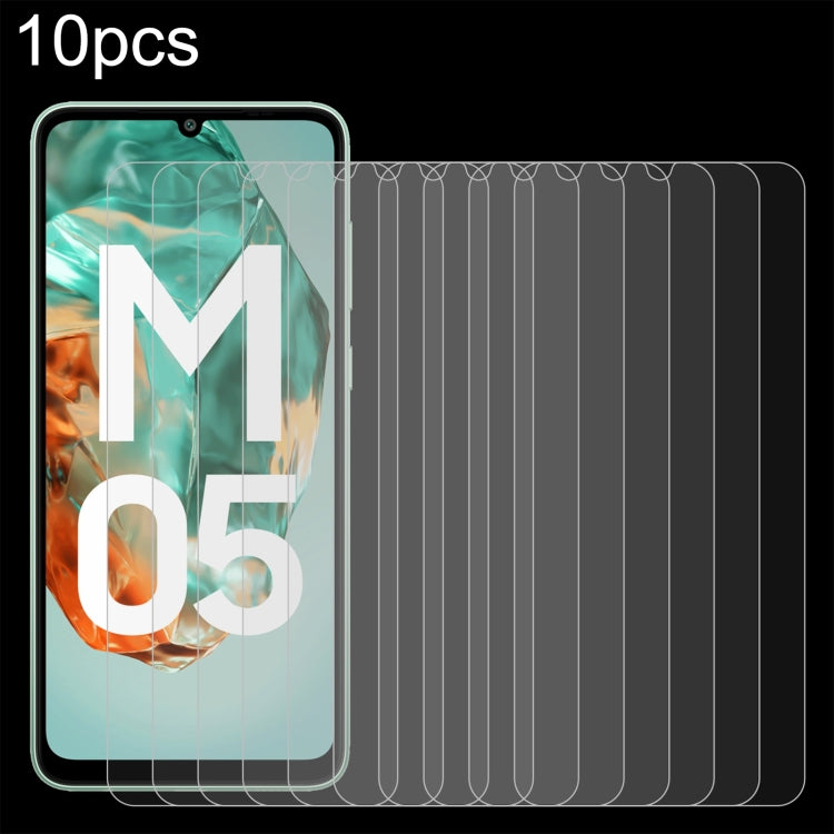 10pcs 0.26mm 9H 2.5D Tempered Glass Film, For Galaxy Buddy5 5G, For Galaxy F07e 4G, For Samsung Galaxy M17e 5G, For Samsung Galaxy F07 4G, For Samsung Galaxy M07 4G, For Samsung Galaxy M17 5G, For Samsung Galaxy F17 5G, For Samsung Galaxy A57          ...