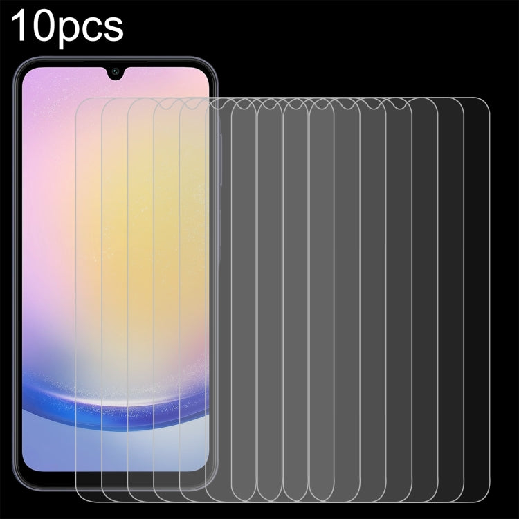 10pcs 0.26mm 9H 2.5D Tempered Glass Film, For Galaxy Buddy5 5G, For Galaxy F07e 4G, For Samsung Galaxy M17e 5G, For Samsung Galaxy F07 4G, For Samsung Galaxy M07 4G, For Samsung Galaxy M17 5G, For Samsung Galaxy F17 5G, For Samsung Galaxy A57          ...