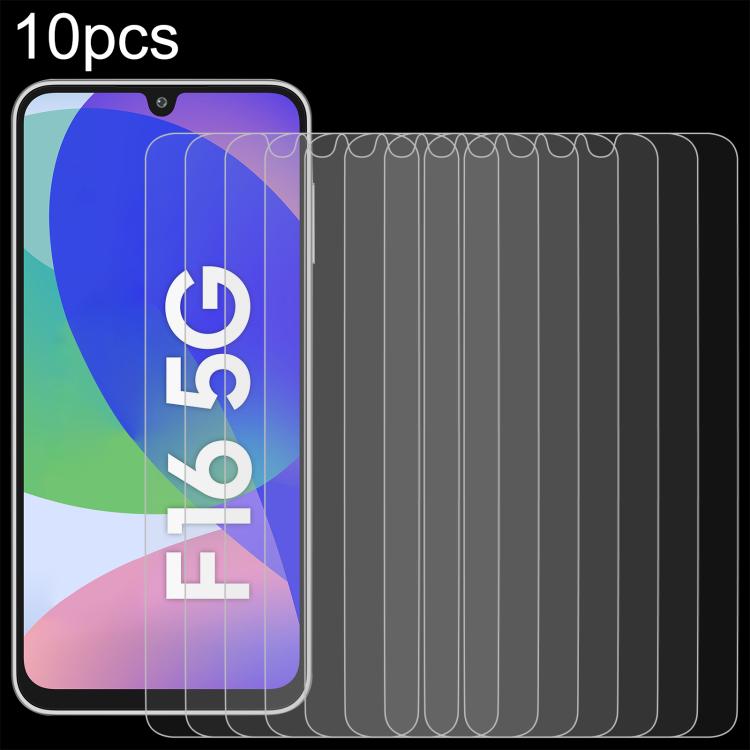 10pcs 0.26mm 9H 2.5D Tempered Glass Film, For Galaxy Buddy5 5G, For Galaxy F07e 4G, For Samsung Galaxy M17e 5G, For Samsung Galaxy F07 4G, For Samsung Galaxy M07 4G, For Samsung Galaxy M17 5G, For Samsung Galaxy F17 5G, For Samsung Galaxy A57          ...
