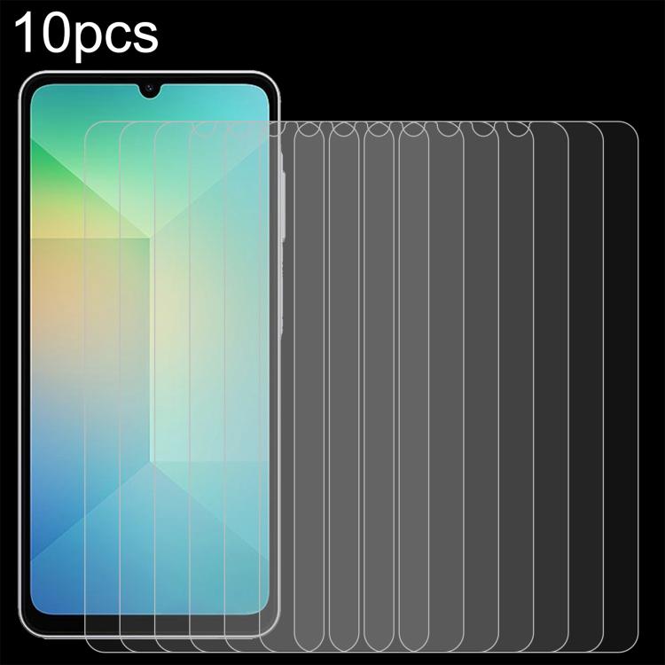 10pcs 0.26mm 9H 2.5D Tempered Glass Film, For Galaxy Buddy5 5G, For Galaxy F07e 4G, For Samsung Galaxy M17e 5G, For Samsung Galaxy F07 4G, For Samsung Galaxy M07 4G, For Samsung Galaxy M17 5G, For Samsung Galaxy F17 5G, For Samsung Galaxy A57          ...
