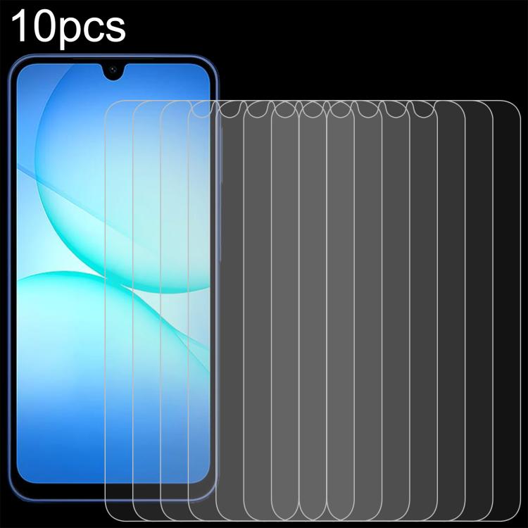 10pcs 0.26mm 9H 2.5D Tempered Glass Film, For Galaxy Buddy5 5G, For Galaxy F07e 4G, For Samsung Galaxy M17e 5G, For Samsung Galaxy F07 4G, For Samsung Galaxy M07 4G, For Samsung Galaxy M17 5G, For Samsung Galaxy F17 5G, For Samsung Galaxy A57          ...