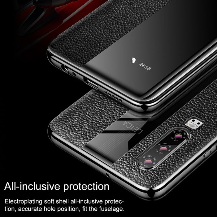 Genuine Leather Smart Flip Protective Case, For Huawei P30 Pro, For Huawei P30, For Huawei P20 Pro, For Huawei P20