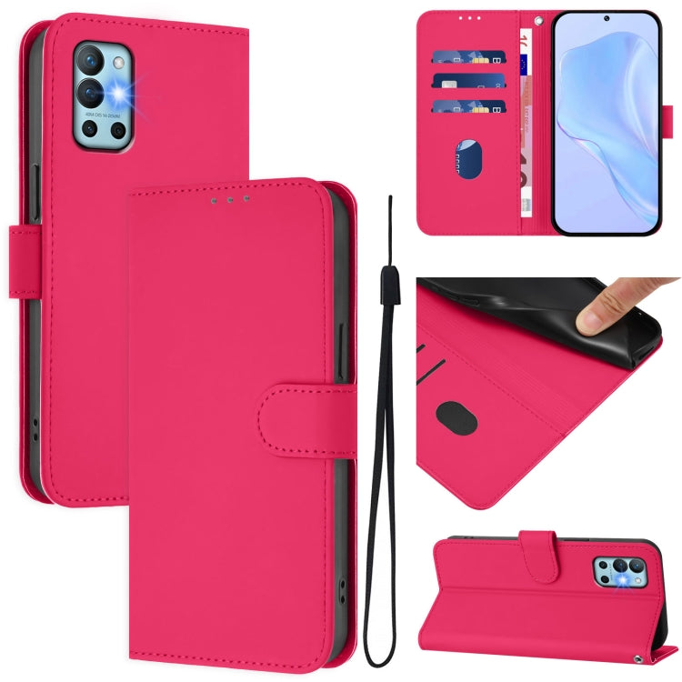 Skin Feel Solid Color Leather Phone Case with Lanyard, For OnePlus Nord N20 5G, For OnePlus 9R / 8T