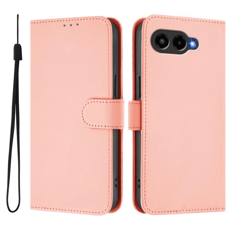 Skin Feel Solid Color Leather Phone Case with Lanyard, For T-Mobile Revvl 8, For T-Mobile Revvl 7 Pro 5G
