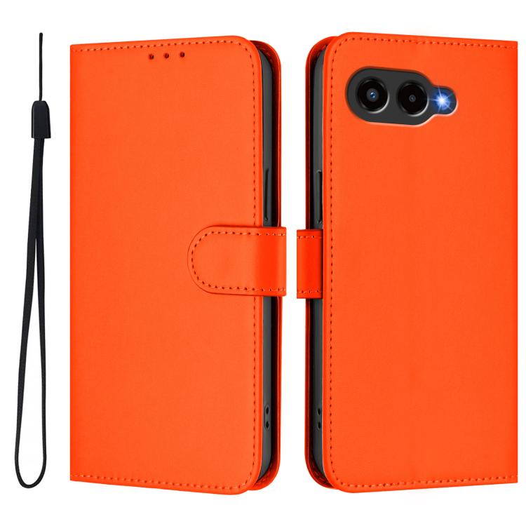 Skin Feel Solid Color Leather Phone Case with Lanyard, For T-Mobile Revvl 8, For T-Mobile Revvl 7 Pro 5G