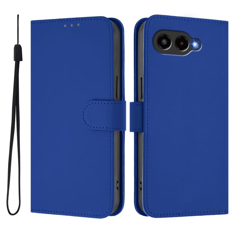 Skin Feel Solid Color Leather Phone Case with Lanyard, For T-Mobile Revvl 8, For T-Mobile Revvl 7 Pro 5G