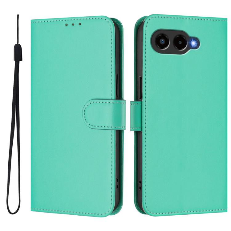 Skin Feel Solid Color Leather Phone Case with Lanyard, For T-Mobile Revvl 8, For T-Mobile Revvl 7 Pro 5G