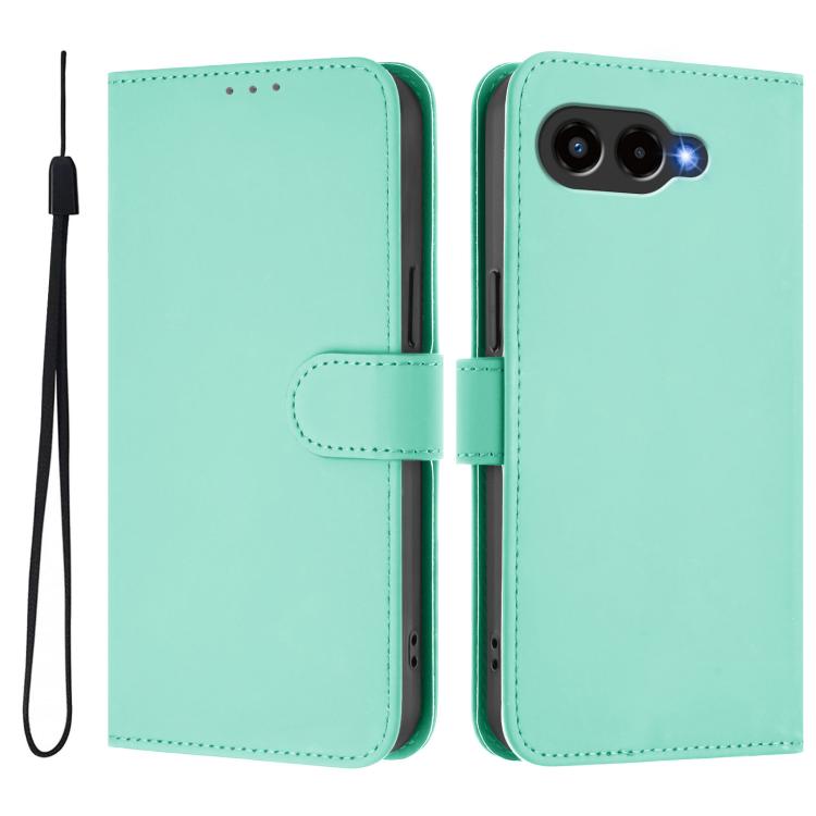 Skin Feel Solid Color Leather Phone Case with Lanyard, For T-Mobile Revvl 8, For T-Mobile Revvl 7 Pro 5G