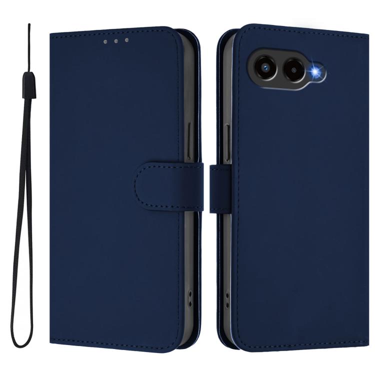 Skin Feel Solid Color Leather Phone Case with Lanyard, For T-Mobile Revvl 8, For T-Mobile Revvl 7 Pro 5G