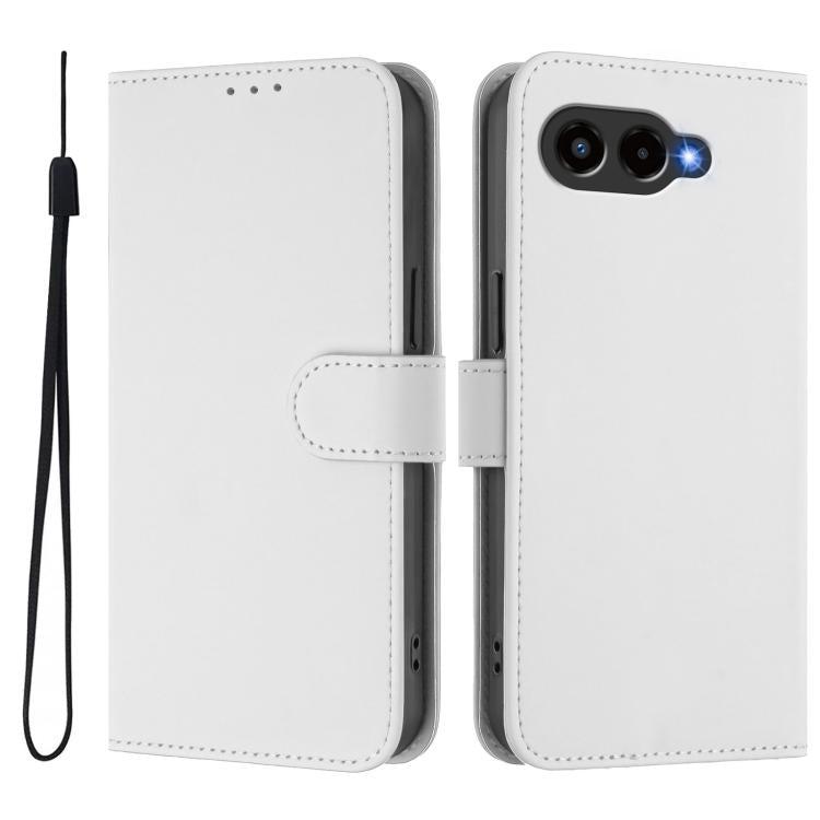 Skin Feel Solid Color Leather Phone Case with Lanyard, For T-Mobile Revvl 8, For T-Mobile Revvl 7 Pro 5G