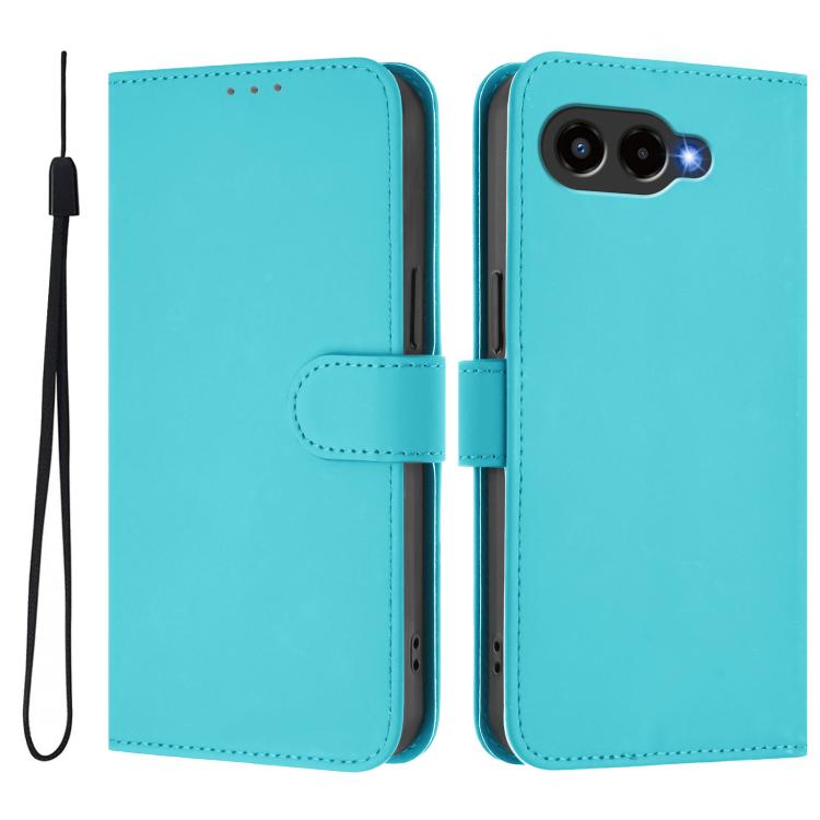 Skin Feel Solid Color Leather Phone Case with Lanyard, For T-Mobile Revvl 8, For T-Mobile Revvl 7 Pro 5G