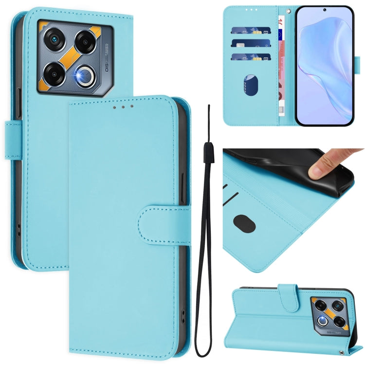 Skin Feel Solid Color Leather Phone Case with Lanyard, For Infinix GT 20 Pro 5G, For Infinix Note 40 Pro 4G
