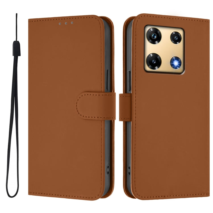 Skin Feel Solid Color Leather Phone Case with Lanyard, For Infinix Note 30 Pro 4G, For Infinix Note 30 VIP