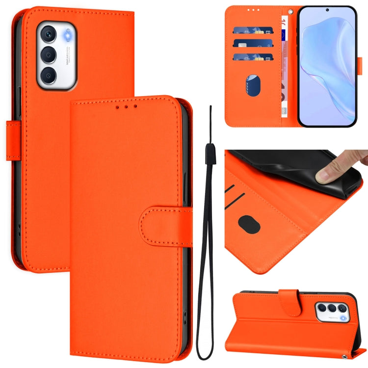 Skin Feel Solid Color Leather Phone Case with Lanyard, For Infinix Hot 12i / 20i, For Infinix Zero 5G 2023