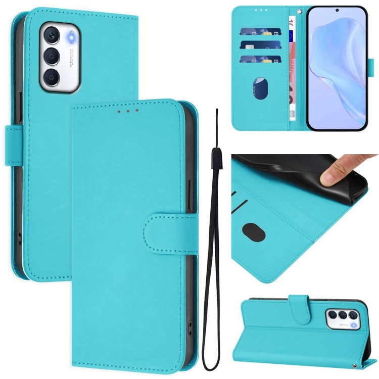 Skin Feel Solid Color Leather Phone Case with Lanyard, For Infinix Hot 12i / 20i, For Infinix Zero 5G 2023