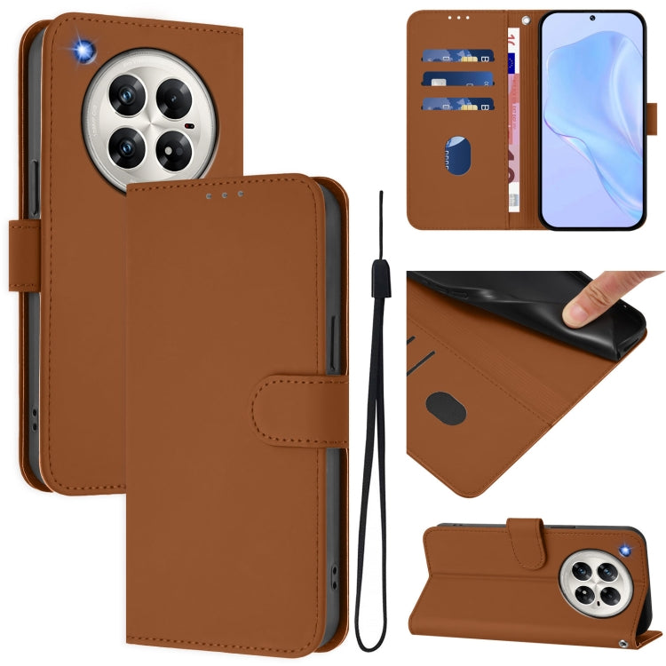 Skin Feel Solid Color Leather Phone Case with Lanyard, For Infinix Hot 50 5G, For Infinix Zero 40 4G / 5G