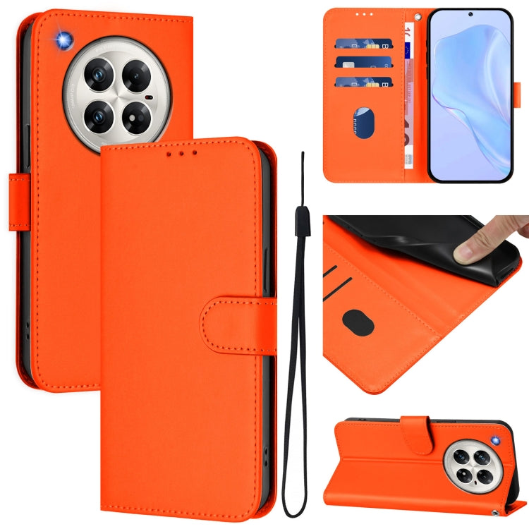 Skin Feel Solid Color Leather Phone Case with Lanyard, For Infinix Hot 50 5G, For Infinix Zero 40 4G / 5G