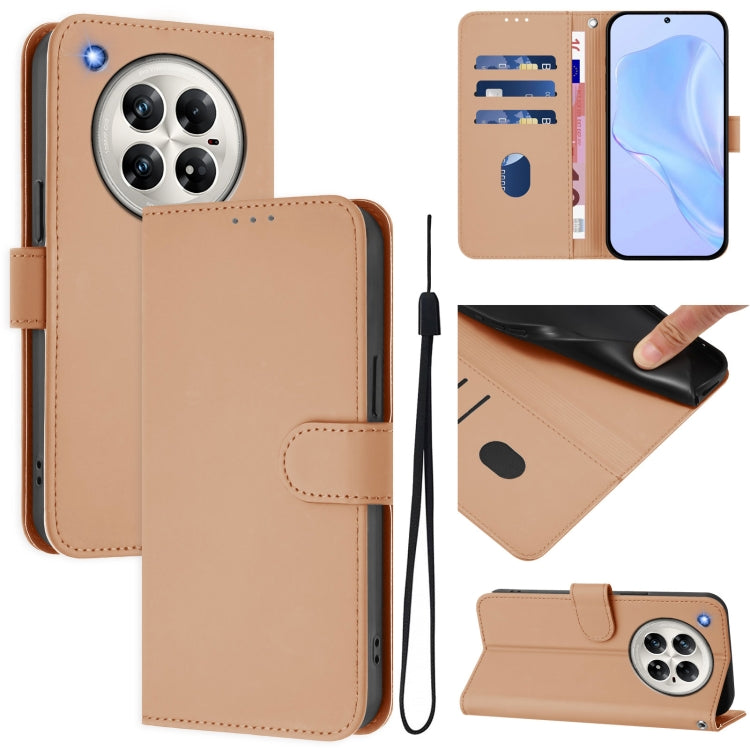 Skin Feel Solid Color Leather Phone Case with Lanyard, For Infinix Hot 50 5G, For Infinix Zero 40 4G / 5G