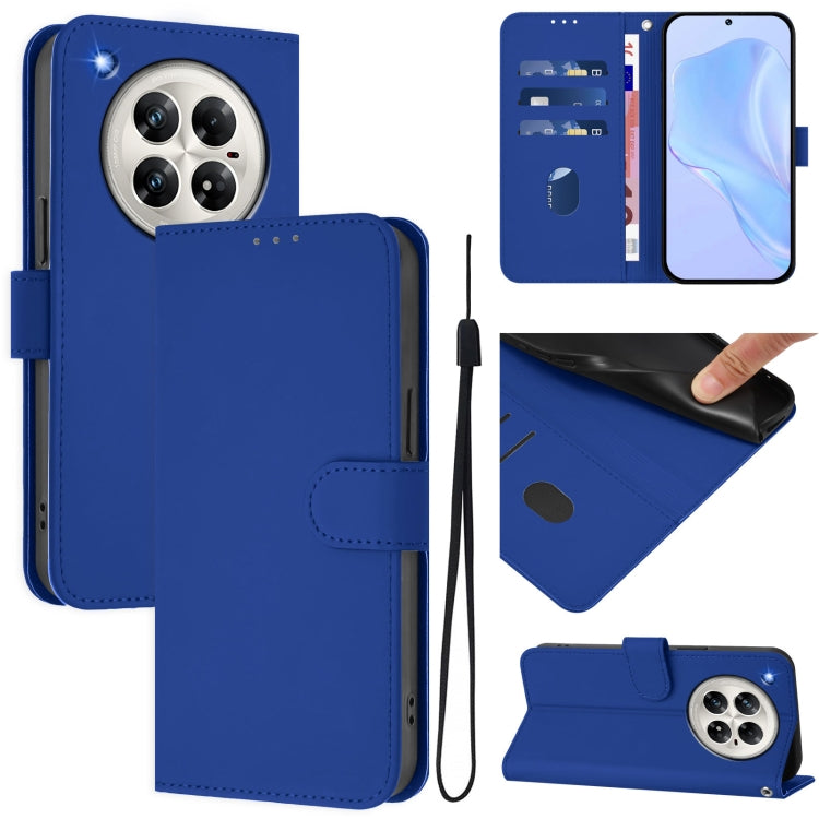 Skin Feel Solid Color Leather Phone Case with Lanyard, For Infinix Hot 50 5G, For Infinix Zero 40 4G / 5G