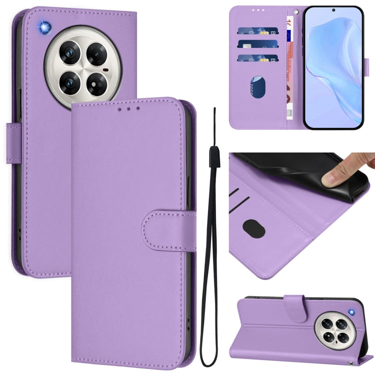Skin Feel Solid Color Leather Phone Case with Lanyard, For Infinix Hot 50 5G, For Infinix Zero 40 4G / 5G