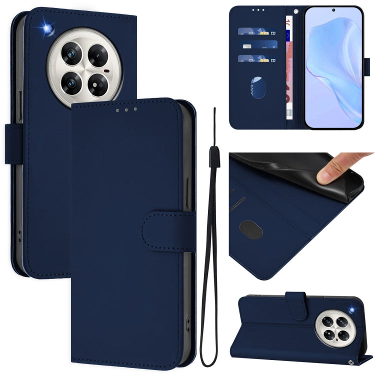 Skin Feel Solid Color Leather Phone Case with Lanyard, For Infinix Hot 50 5G, For Infinix Zero 40 4G / 5G
