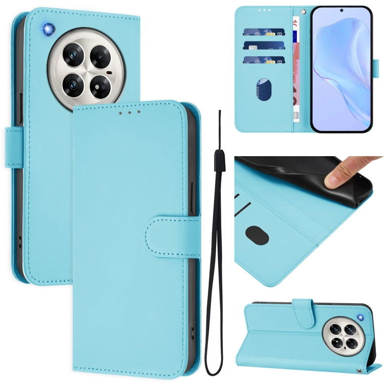 Skin Feel Solid Color Leather Phone Case with Lanyard, For Infinix Hot 50 5G, For Infinix Zero 40 4G / 5G