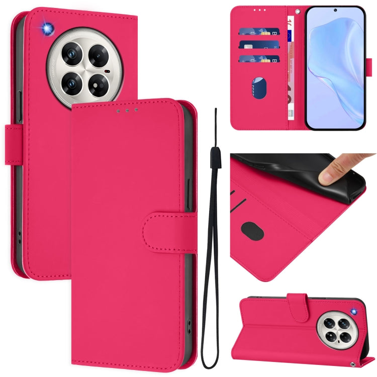 Skin Feel Solid Color Leather Phone Case with Lanyard, For Infinix Hot 50 5G, For Infinix Zero 40 4G / 5G